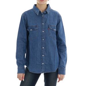 CAMICIA ICONIC WESTERN BLU